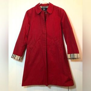 Burberry Red Cotton Coat, children’s size 12